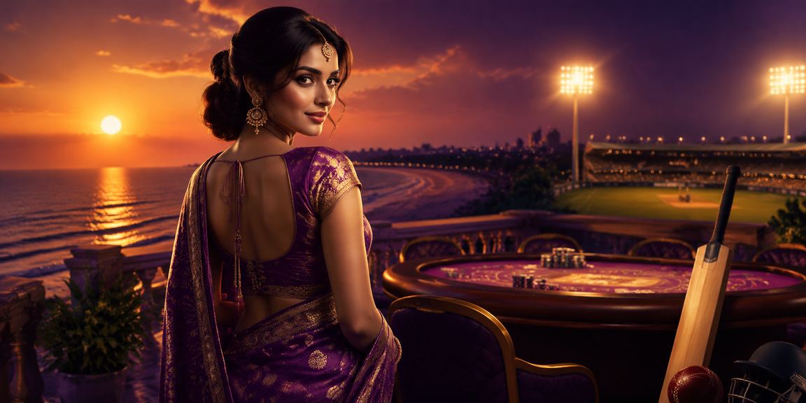 Vibrant cricket stadium with passionate fans in India
